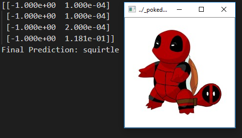 Pokedex Camera - Deadpool Squirtle Results